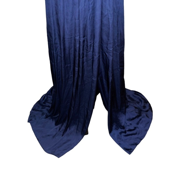 NWT White by Vera Wang Halter Gown With Slit Women Dress Size 0 - Picture 10 of 12